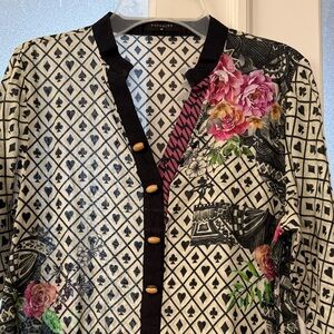 Lawn kurti, sapphire